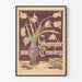 Vintage-Poster Lithografie Zum Gemsberg mit Tulpenstrauß