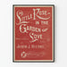 Vintage-Poster Little Rose im Garten der Liebe - Retro-Wanddekoration