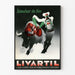 Vintage-Poster Livartil - Leberstimulans - Retro-Wanddekoration