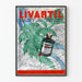 Vintage-Poster LIVARTIL – Wanddekoration Artischocke und alte Karte