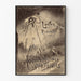 Vintage-Illustrationsposter Die Ankunft der Marsianer