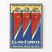Vintage-Poster Lloyd Express Norddeutscher Lloyd Bremen