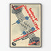 Vintage-Poster Zug Paris-London Southern Railway Wanddekoration