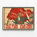 Vintage-Poster Lang lebe die Dritte Kommunistische Internationale — gerahmtes Bild an der Wand