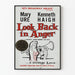 Vintage-Poster Look Back in Anger – Theater- und Dramen-Wanddekoration