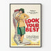 Vintage-Poster Look Your Best, Illustration im Retro-Modestil