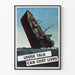 Vintage-Poster Schiffbrucher Poster Loose Talk Can Cost Lives
