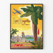 Los Angeles – Fly TWA! von Bob Smith — gerahmtes Plakat vor weißem Grund