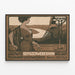 Vintage-Poster der Bergschwebebahn von Loschwitz nach Dresden – Retro-Wanddekoration — gerahmtes Bild an der Wand