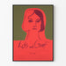 Minimalistisches Dekorationsposter Gesicht und Typografie Verlust und Trauer