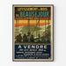 Vintage-Poster Siedlung im Bois de Beausejour - Retro-Wanddekoration