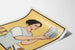 Vintage-Poster Louis Teekanne und Frau in traditioneller Tracht
