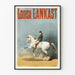 Vintage-Poster Louisa Lankast Reiten und Weißes Pferd