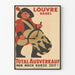 Vintage-Poster Louvre Basel Gesamtabverkauf Wanddekoration