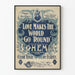 Vintage-Musikposter Love Makes The World Go 'Round – Retro-Wanddekoration