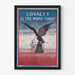 Vintage-Poster patriotisch Adler und Freiheitsglocke