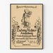 Vintage-Poster zur Ausstellung von Ludwig Richter im Gewerbemuseum Basel