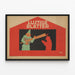 Verspieltes Poster Lustige Blätter für Vintage-Wanddekoration — gerahmtes Bild an der Wand