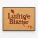 Vintage-Poster Lustige Blätter mit Insektenillustration — gerahmtes Bild an der Wand