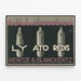 Vintage-Poster mit Schreibfedern von Heintze & Blanckertz — gerahmtes Bild an der Wand