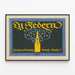 Vintage-Poster Heintze & Blanckertz Berlin Ly Federn — gerahmtes Bild an der Wand