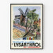 Vintage-Poster Moulin de la Galette - Antike Wanddekoration Montmartre