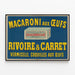Vintage-Poster Macaroni mit Eiern Rivoire & Carret — gerahmtes Bild an der Wand