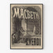 Vintage-Poster des Operns Macbeth von C. Verdi