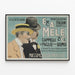 Vintage-Poster Italienische Magazzini Italiani - Elegante Wanddekoration — gerahmtes Bild an der Wand