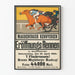 Vintage-Poster des Pferderennvereins Magdeburger Rennverein 1914