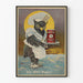 Vintage-Poster Magic Yeast mit Eule als Chefkoch
