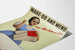 Vintage-Poster Wanddekoration Make Do and Mend Mrs. Sew-and-Sew