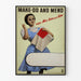 Vintage-Poster Wanddekoration Make Do and Mend Mrs. Sew-and-Sew