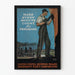 Vintage-Industrieposter Make Every Minute Count für Pershing