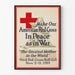 Vintage-Poster Amerikanisches Rotes Kreuz 1919 – Retro-Wanddekoration