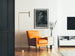 Dekoratives Poster im Malcolm X-Stil Linolschnitt
