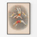Vintage-Poster von Artisten auf der Trapez, Männer und Frauen