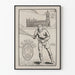 Vintage-Poster Lacrosse-Spieler der Lehigh University