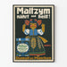 Vintage-Poster Maltzym Diamalt AG München Wanddekoration