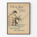 Vintage-Poster J.H. de Bois - Illustration Mann mit Hut