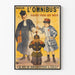 Vintage-Poster Manchon L'Omnibus Wanddekoration im Retro-Stil