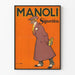Vintage-Werbeplakat Manoli Zigaretten für eine Retro-Wanddekoration