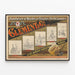 Vintage-Poster der Manufacture de Bicycles et Tricycles Clément & Cie — gerahmtes Bild an der Wand