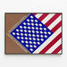 Designposter Many-Booked America für zeitgenössische Wanddekoration — gerahmtes Bild an der Wand