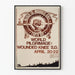 Poster Marsch nach Wounded Knee Erntedankfest - Vintage-Wanddekoration