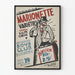 Poster Marionnette Varietés - Vintage Wanddekoration für Theater