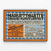 Veranstaltungs-Poster Maske und dekorative Palette im Vintage-Stil — gerahmtes Bild an der Wand