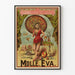 Vintage-Poster Mdlle Eva – Retro- und originelle Wanddekoration