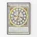 Runder Vintage-Poster eines mechanischen Spiels in Farben
