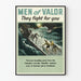 Militärposter 'Men of Valor' – Landung auf deutschem U-Boot